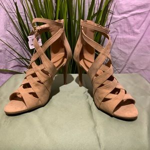 Christian Siriano strapped heels